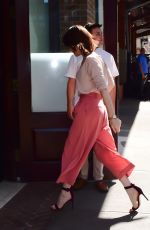 CLAIRE FOY Arrives at Her Hotel in New York 10/10/2017