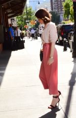 CLAIRE FOY Arrives at Her Hotel in New York 10/10/2017