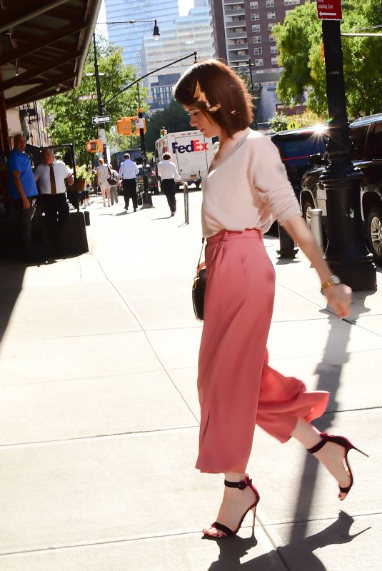 CLAIRE FOY Arrives at Her Hotel in New York 10/10/2017
