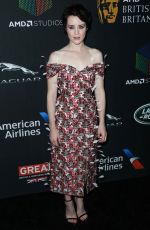 CLAIRE FOY at Bafta Los Angeles Britannia Awards in Los Angeles 10/27/2017