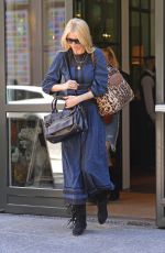 CLAUDIA SHIFFER Leaves Crosby Hotel in New York 10/19/2017