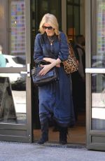 CLAUDIA SHIFFER Leaves Crosby Hotel in New York 10/19/2017