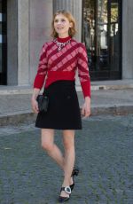 CLEMENCE POESY at Miu Miu Fashion Show in Paris 10/03/2017