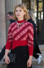 CLEMENCE POESY at Miu Miu Fashion Show in Paris 10/03/2017