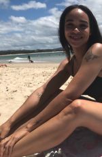 CLEOPATRA COLEMAN in Bikini at a Beach, Instagram Pictures