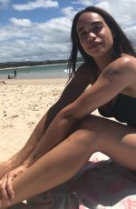 CLEOPATRA COLEMAN in Bikini at a Beach, Instagram Pictures