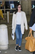 COURTENEY COX at JFK Airport in New York 10/16/2017