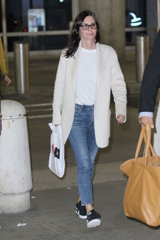 COURTENEY COX at JFK Airport in New York 10/16/2017