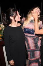 COURTENEY COX at Tabitha Simmons by Jennifer Aniston Dinner in West Hollywood 10/12/2017