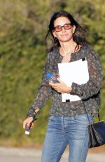 COURTENEY COX Out and About in Beverly Hills 10/10/2017