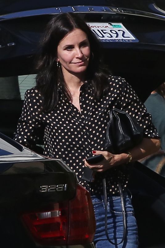 COURTENEY COX Out and About in Hollywood 10/12/2017