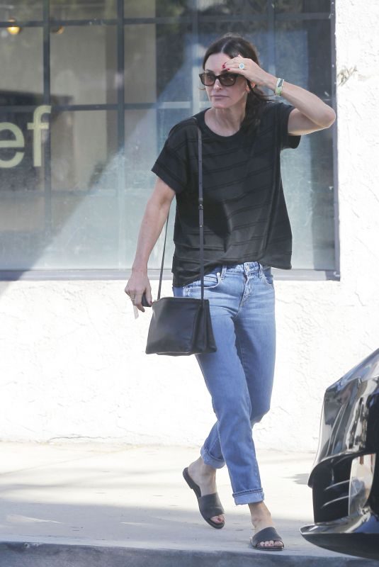 COURTENEY COX Out Shopping in West Hollywood 10/06/2017