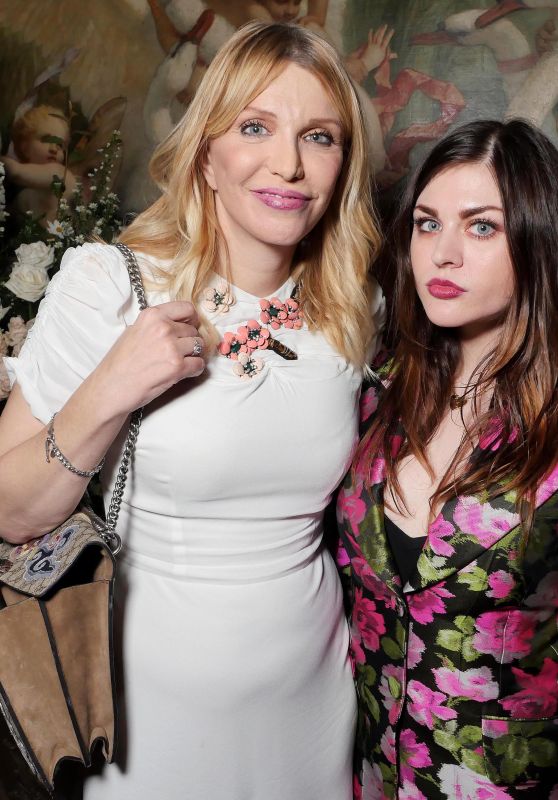 COURTNEY LOVE and FRANCES BEAN COBAIN at Maria Carla Boscono Party in Paris 09/29/2017