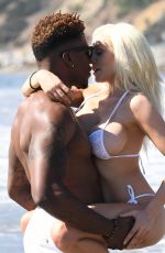 COURTNEY STODDEN in Bikini and Shondo Blades on the Beach in Malibu 10/17/2017