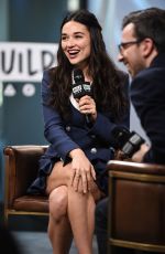 CRYSTAL REED at Build Series in New York 10/18/2017