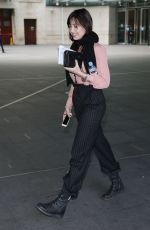 DAISY LOWE Leaves BBC Radio in London 10/15/2017