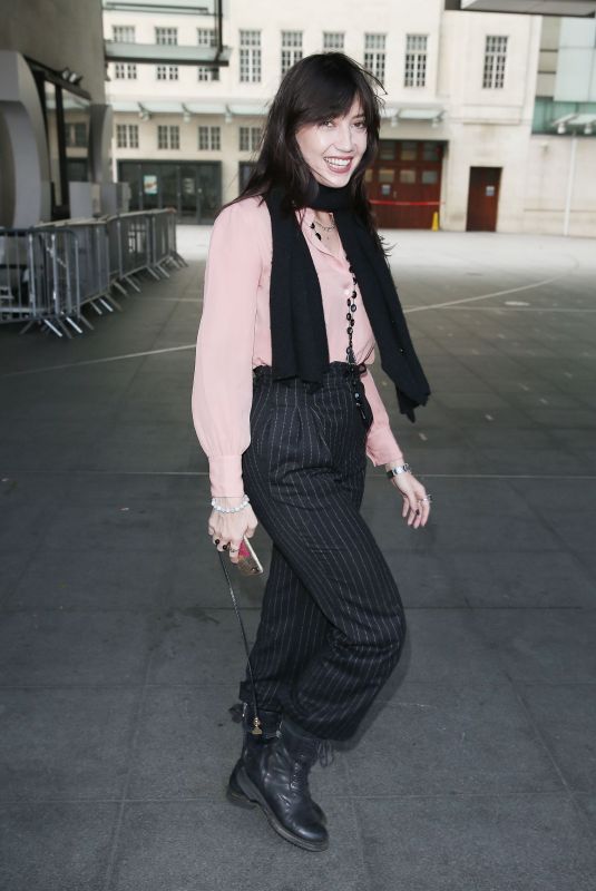 DAISY LOWE Leaves BBC Radio in London 10/15/2017