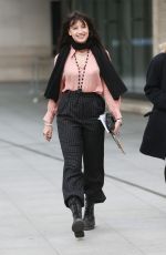 DAISY LOWE Leaves BBC Radio in London 10/15/2017