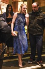 DAKOTA FANNING Leaves Her Hotel in Rome 10/30/2017