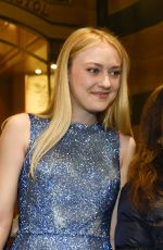 DAKOTA FANNING Leaves Her Hotel in Rome 10/30/2017