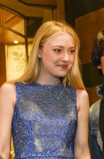 DAKOTA FANNING Leaves Her Hotel in Rome 10/30/2017