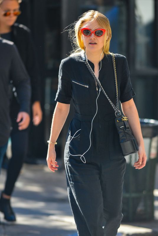 DAKOTA FANNING Out in New York 10/19/2017