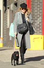 DAKOTA FANNING Out with Her Dog in New York 10/27/2017