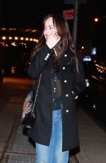 DAKOTA JOHNSON Arrives at Tao Restaurant in New York 09/30/2017