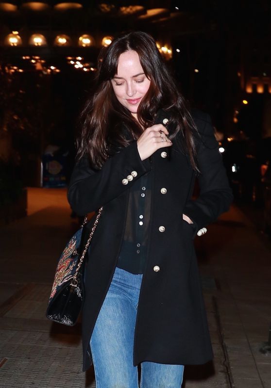 DAKOTA JOHNSON Arrives at Tao Restaurant in New York 09/30/2017