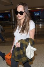 DAKOTA JOHNSON at LAX Airport in Los Angeles 10/28/2017