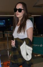 DAKOTA JOHNSON at LAX Airport in Los Angeles 10/28/2017