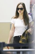 DAKOTA JOHNSON at LAX Airport in Los Angeles 10/28/2017