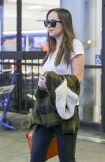 DAKOTA JOHNSON at LAX Airport in Los Angeles 10/28/2017