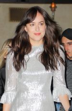 DAKOTA JOHNSON Leaves Her Hotel in New York 10/19/2017