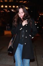 DAKOTA JOHNSON Leaves SNL After-party in New York 09/30/2017