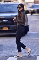 DAKOTA JOHNSON Out and About in New York 10/02/2017