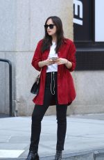 DAKOTA JOHNSON Out on Her 28th Birthday in New York 10/04/2017