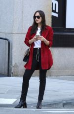 DAKOTA JOHNSON Out on Her 28th Birthday in New York 10/04/2017