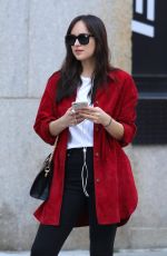 DAKOTA JOHNSON Out on Her 28th Birthday in New York 10/04/2017