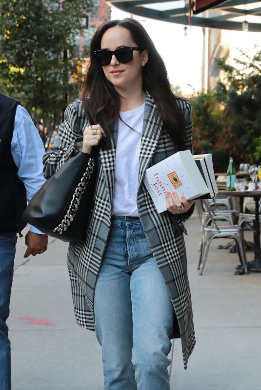 DAKOTA JOHNSON Returning to Her Hotel in New York 10/18/2017