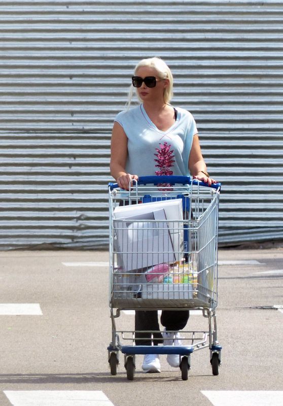 DANIELA KATZENBERGER Shoping at Ikea in Mallorca 09/30/2017