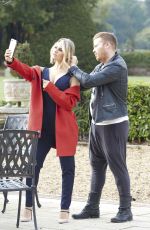 DANIELLE ARMSTRONG on the Set of a Photoshoot in Essex 10/20/2017