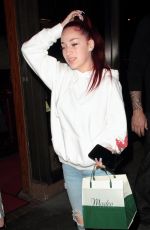 DANIELLE BREGOLI at Madeo Restaurant in West Hollywood 10/22/2017