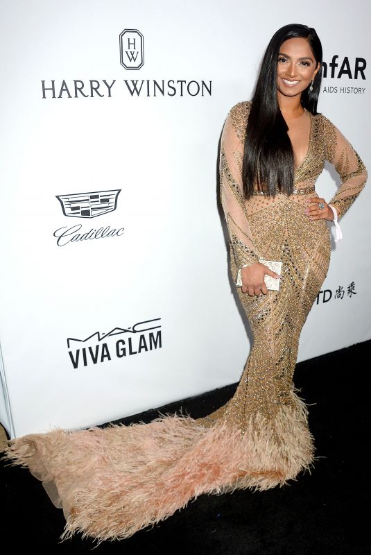 DEEPICA MUTYALA at Amfar Inspiration Gala in Los Angeles 10/13/2017