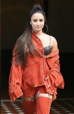 DEMI LOVATO Leaves Her Hotel in New York 10/07/2017