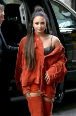 DEMI LOVATO Leaves Her Hotel in New York 10/07/2017