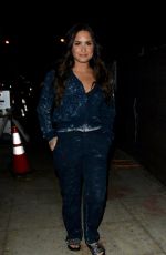 DEMI LOVATO Night Out in Beverly Hills 10/16/2017