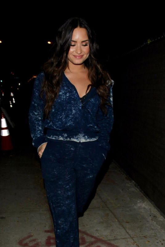 DEMI LOVATO Night Out in Beverly Hills 10/16/2017