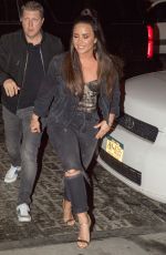 DEMI LOVATO Night Out in New York 10/08/2017