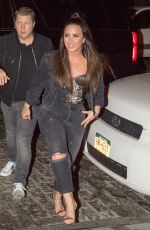 DEMI LOVATO Night Out in New York 10/08/2017